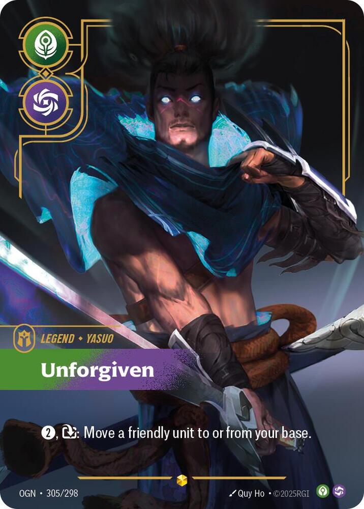 Yasuo Unforgiven Overnumbered (Origins)  - Foil
