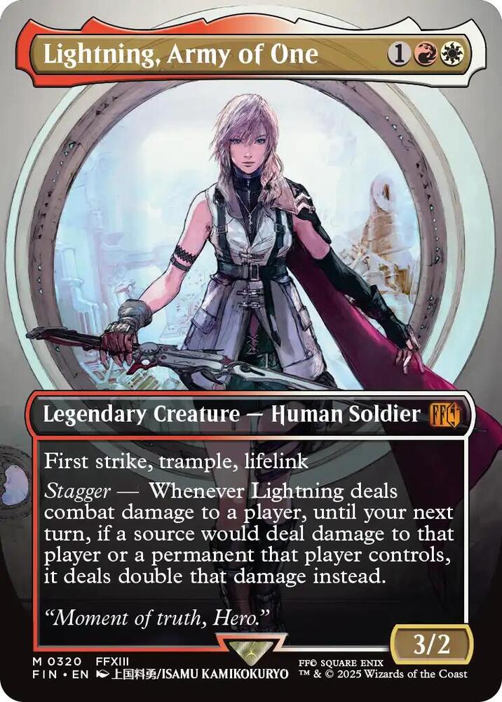 Lightning Army of One Borderless 0320 (FINAL FANTASY) 