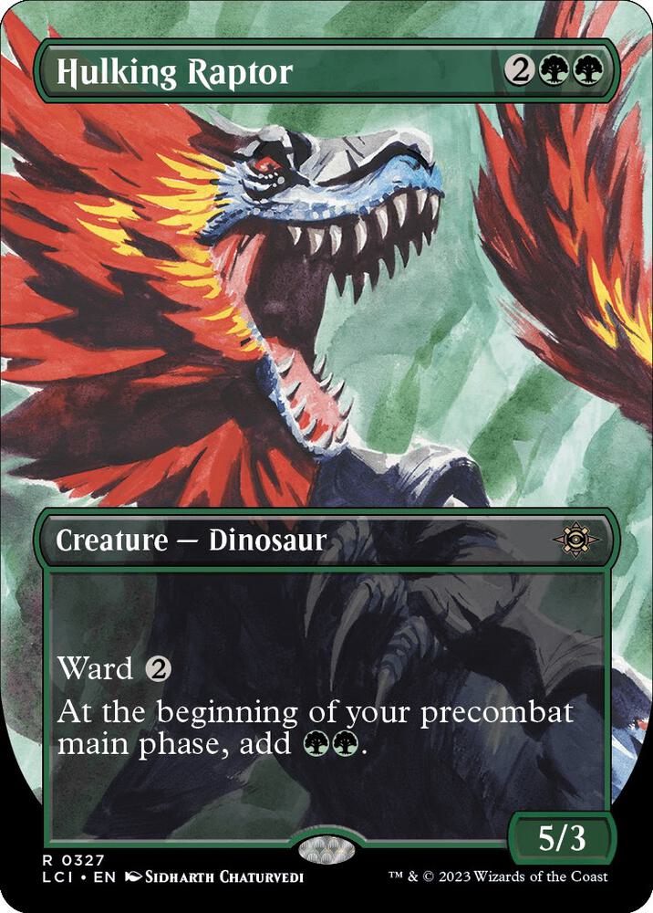 Hulking Raptor Borderless (The Lost Caverns of Ixalan) 