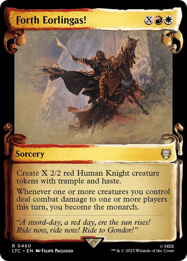 Forth Eorlingas Showcase Scrolls (Commander: The Lord of the Rings: Tales of Middle-earth)  - Foil