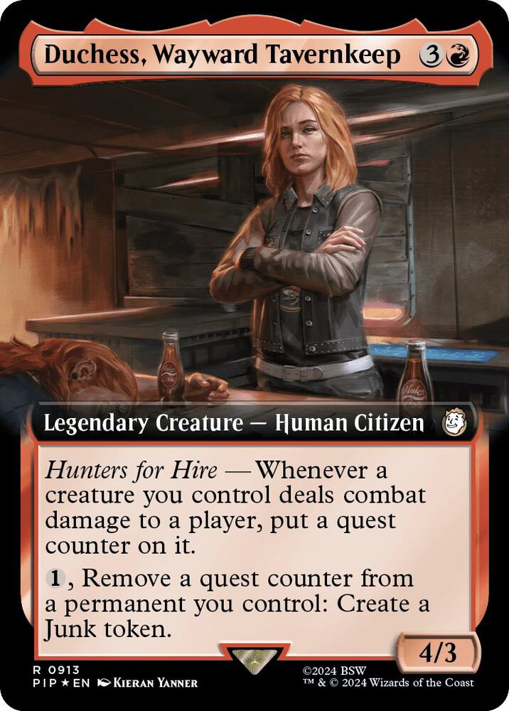 Duchess, Wayward Tavernkeep 913/326 (Universes Beyond: Fallout)  - Extended Art Surge Foil
