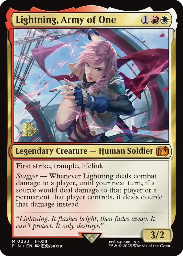 Lightning Army of One 233s/116 (Prerelease Cards)  - Foil