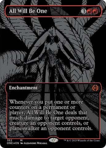 All Will Be One Oil Slick Raised Foil (Phyrexia: All Will Be One)  - undefined