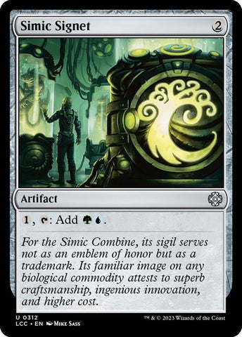 Simic Signet 312 (Commander: The Lost Caverns of Ixalan) 