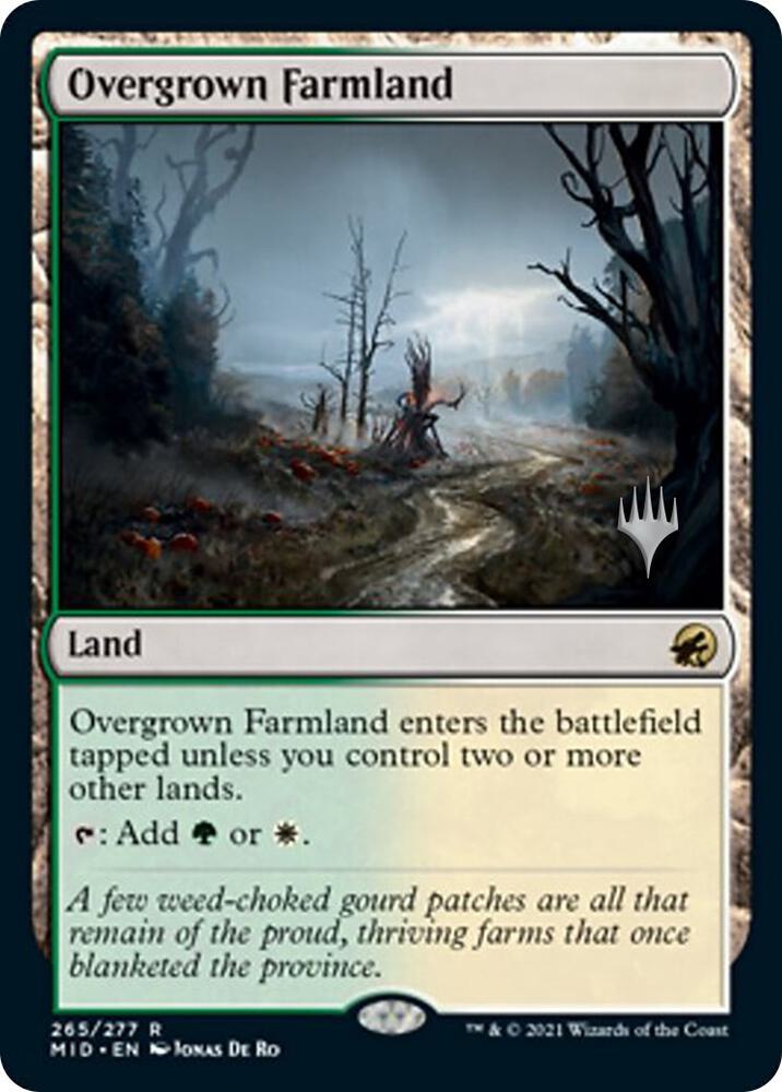 Overgrown Farmland (Promo Pack: Innistrad: Midnight Hunt)  - Foil