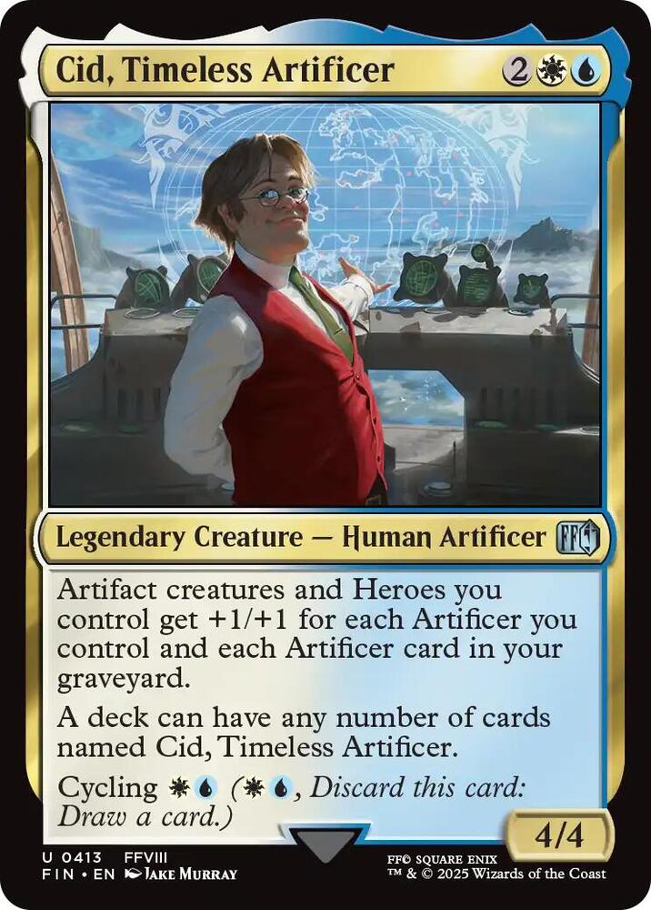 Cid, Timeless Artificer 413/309 (FINAL FANTASY)  - Foil
