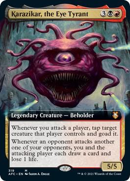 Karazikar the Eye Tyrant Extended Art (Commander: Adventures in the Forgotten Realms) 