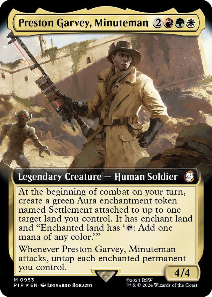Preston Garvey Minuteman Extended Art Surge Foil (Universes Beyond: Fallout)  - Foil
