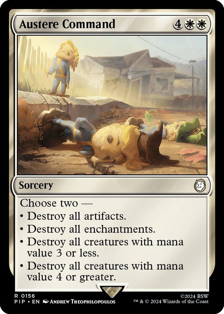 Austere Command 156/326 (Universes Beyond: Fallout)  - Foil
