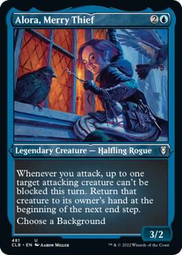 Alora, Merry Thief 481 (Commander Legends: Battle for Baldur's Gate)  - Etched Foil