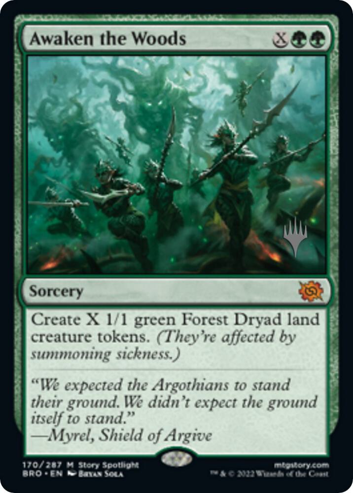 Awaken the Woods 170 (Promo Pack: The Brothers' War)  - Foil