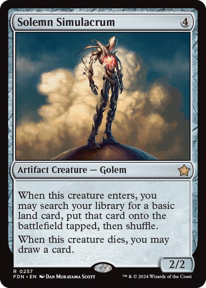 Solemn Simulacrum 257 (Foundations)  - Foil