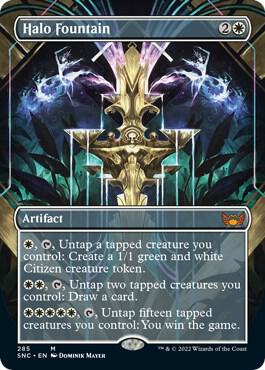 Halo Fountain Borderless (Streets of New Capenna)  - Foil