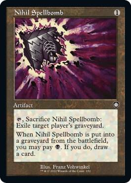 Nihil Spellbomb Retro Frame 152/40 (Commander: The Brothers' War) 