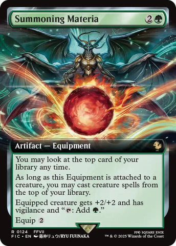 Summoning Materia Extended Art (Commander: FINAL FANTASY)  - Foil
