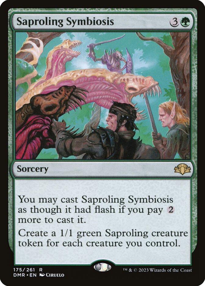 Saproling Symbiosis (Dominaria Remastered)  - Foil