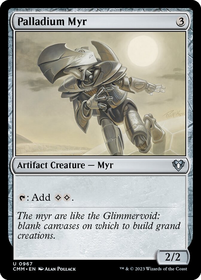 Palladium Myr (Commander Masters) 