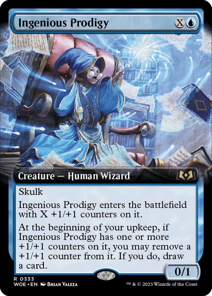 Ingenious Prodigy Extended Art (Wilds of Eldraine) 