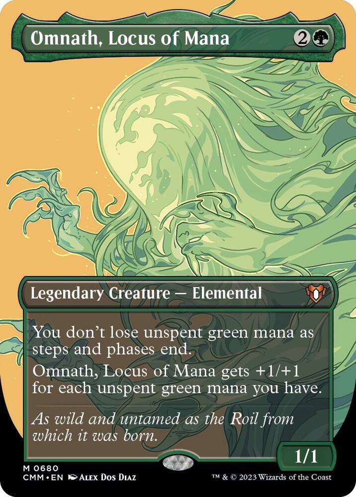 Omnath Locus of Mana Borderless (Commander Masters)  - undefined