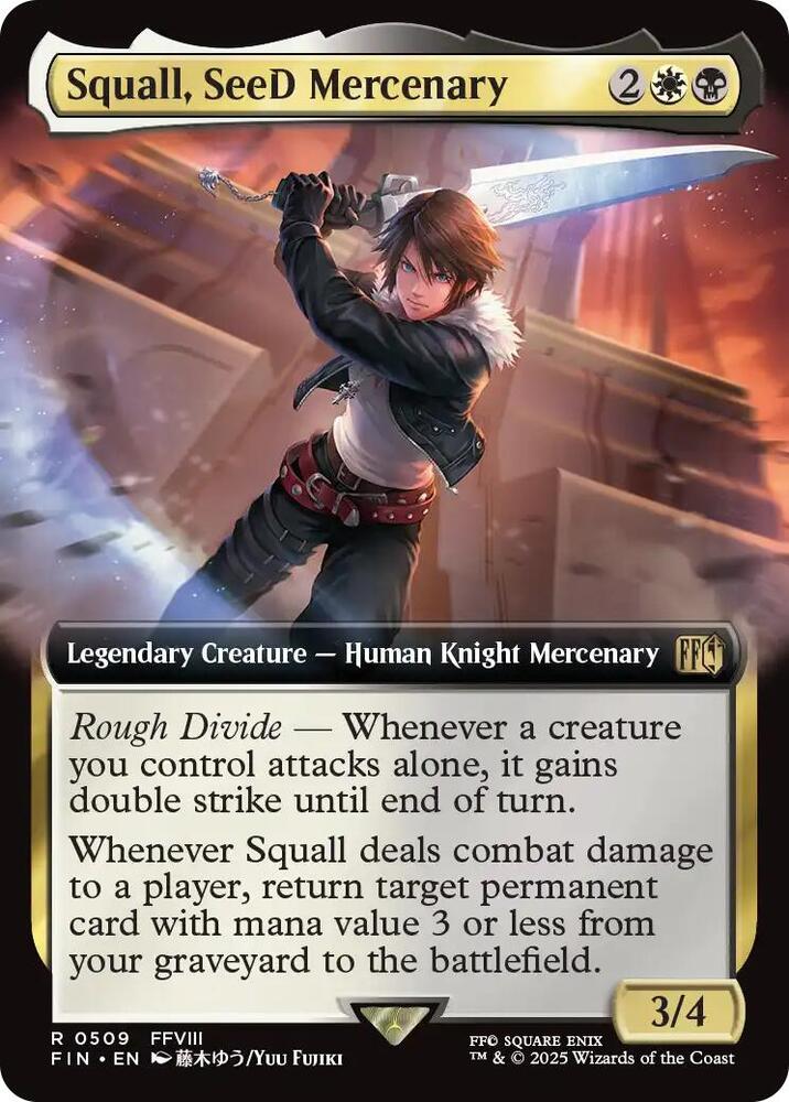 Squall SeeD Mercenary Extended Art (FINAL FANTASY)  - Foil