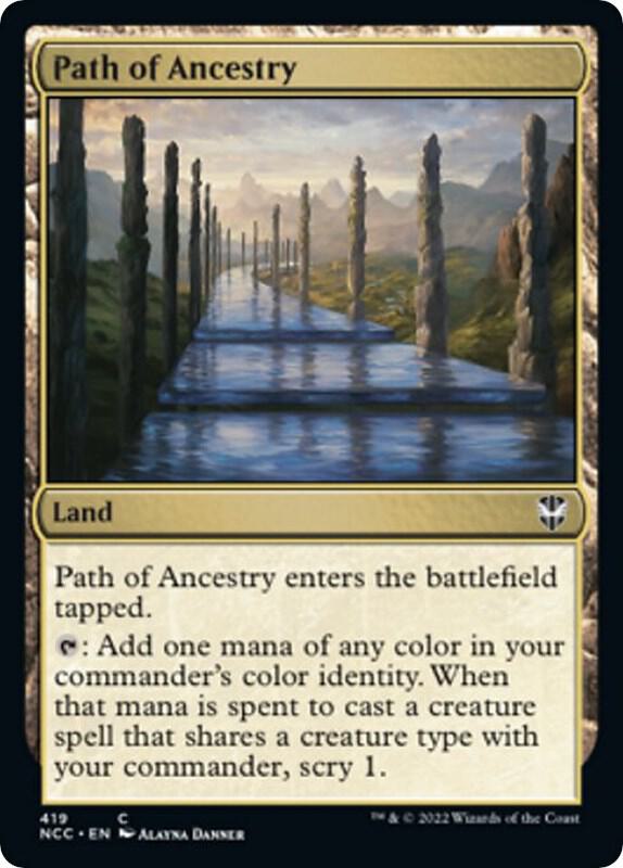 Path of Ancestry 419 (Commander: Streets of New Capenna) 