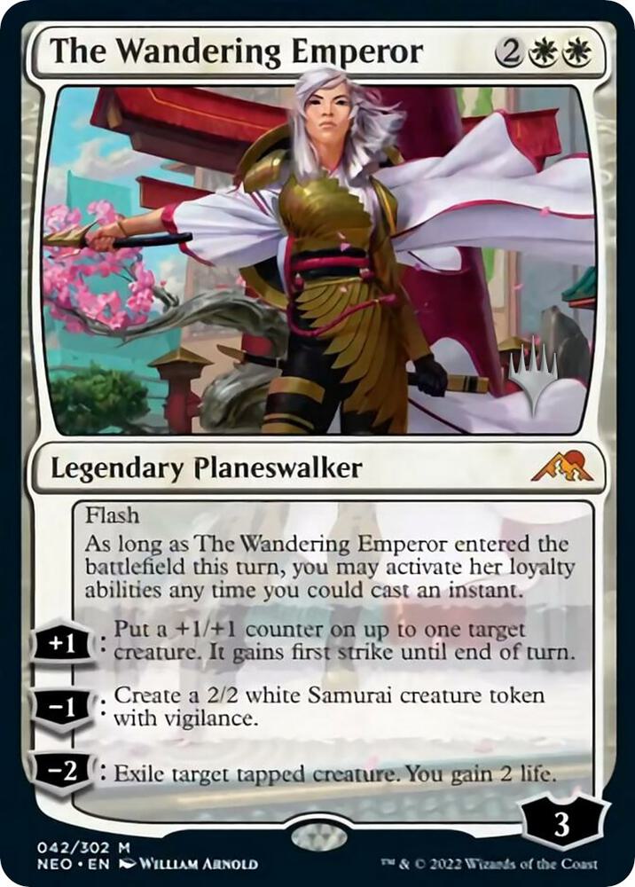 The Wandering Emperor (Promo Pack: Kamigawa: Neon Dynasty) 