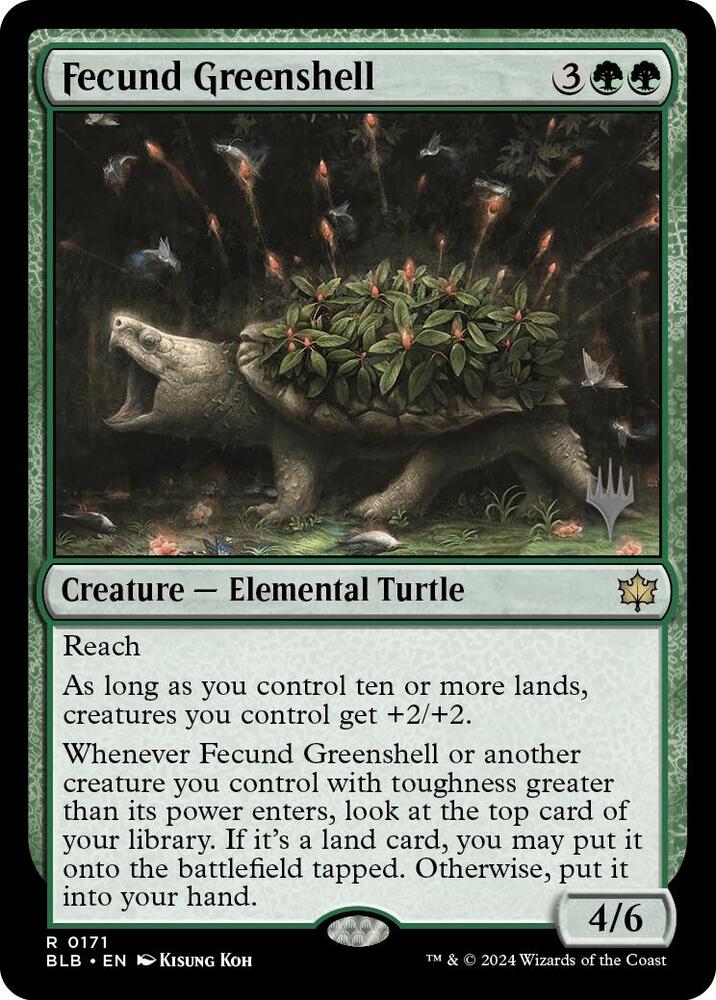 Fecund Greenshell (Promo Pack: Bloomburrow) 
