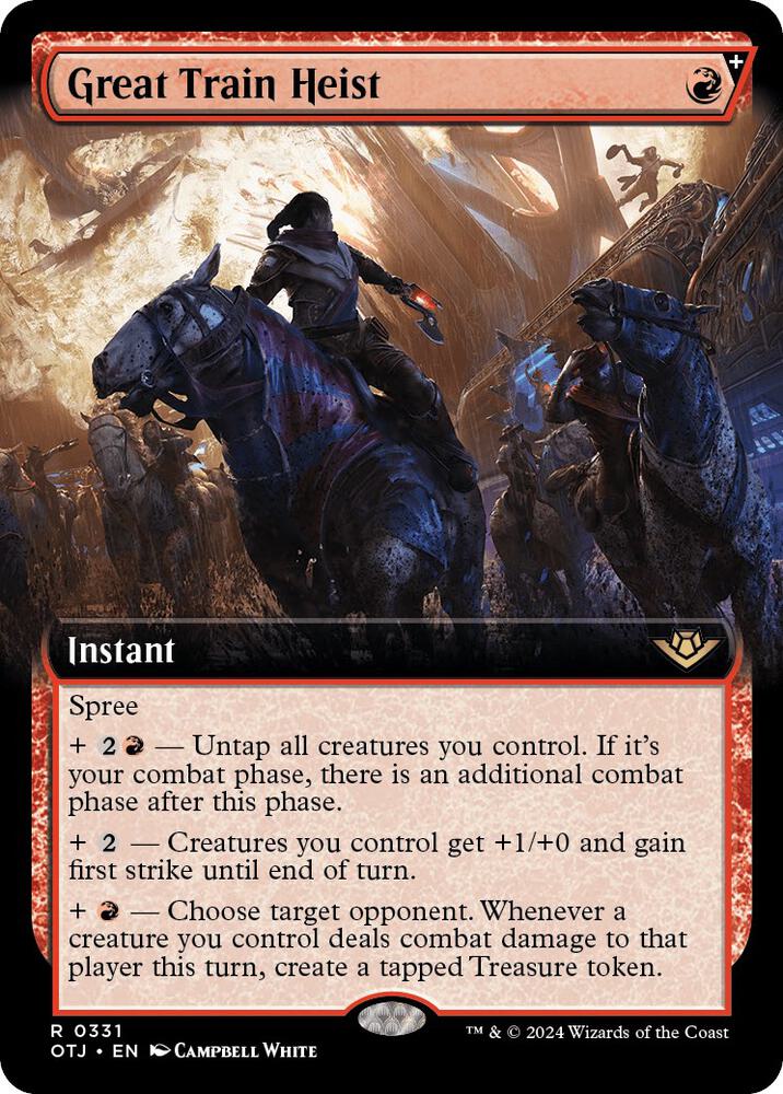 Great Train Heist Extended Art (Outlaws of Thunder Junction) 