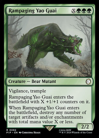 Rampaging Yao Guai 82/326 (Universes Beyond: Fallout) 
