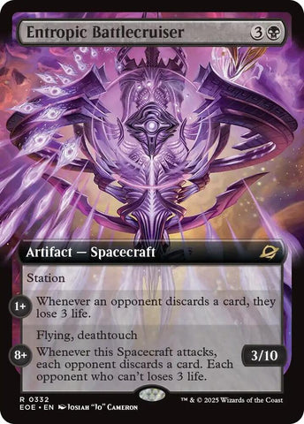 Entropic Battlecruiser 332 (Edge of Eternities)  - Extended Art Foil