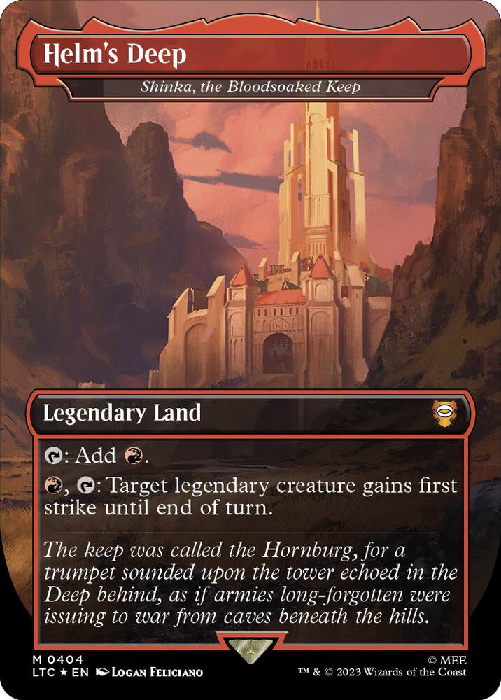 Helms Deep Shinka the Bloodsoaked Keep Surge Foil (Commander: The Lord of the Rings: Tales of Middle-earth)  - Foil