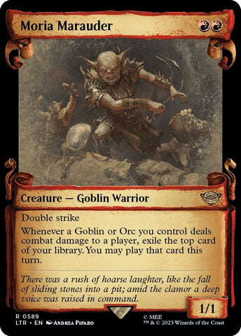 Moria Marauder Showcase Scrolls (Universes Beyond: The Lord of the Rings: Tales of Middle-earth) 