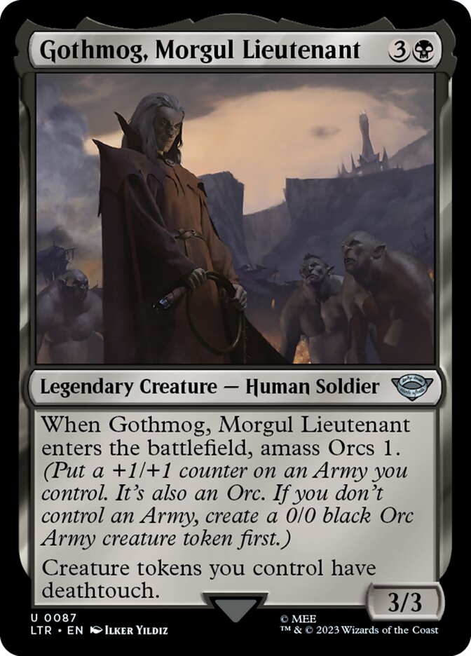 Gothmog, Morgul Lieutenant (Universes Beyond: The Lord of the Rings: Tales of Middle-earth)  - Foil