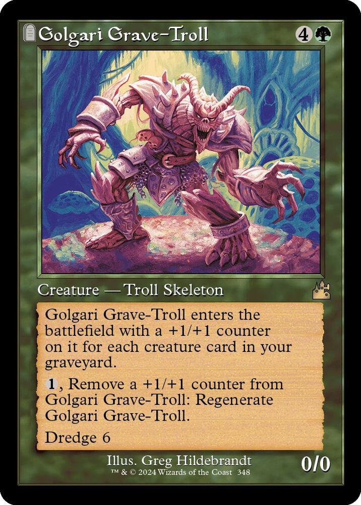 Golgari Grave Troll Retro Frame (Ravnica Remastered) 