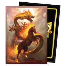 Deck Protector: Art: Dual Matte: Fire Horse (100) : Chinese new year Horse 2026