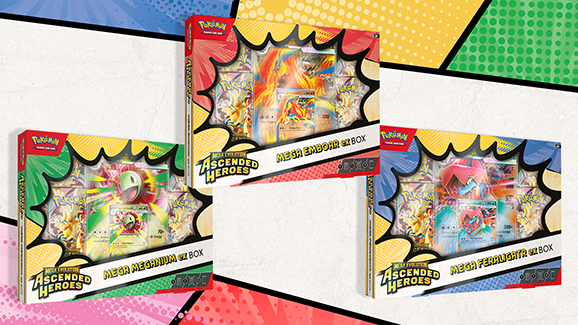 Pokemon Mega Evolution Ascended Heroes Ex Box Set of 3