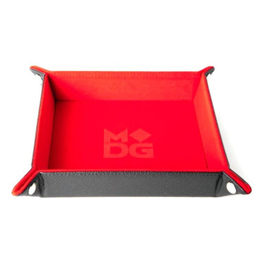 MDG Velvet Folding Dice Tray RED 25cmx25cm