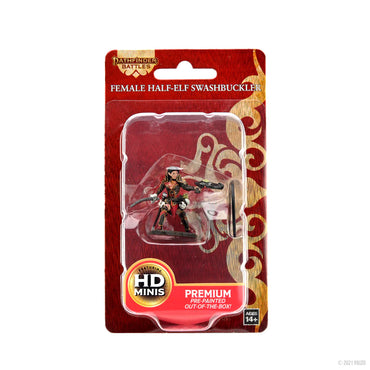 D&D WizKids Pathfinder Battles: Premium Miniatures Half-Elf Swashbuckler Female