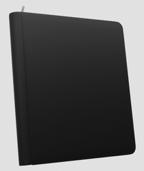 Palms Off Gaming - STEALTH 12 Pocket Zip Trading Card Binder - BLACK