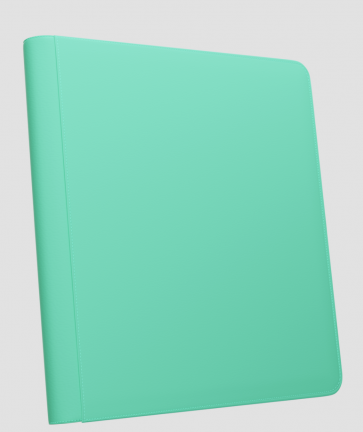 Palms Off Gaming - STEALTH 12 Pocket Zip Trading Card Binder - TURQUOISE