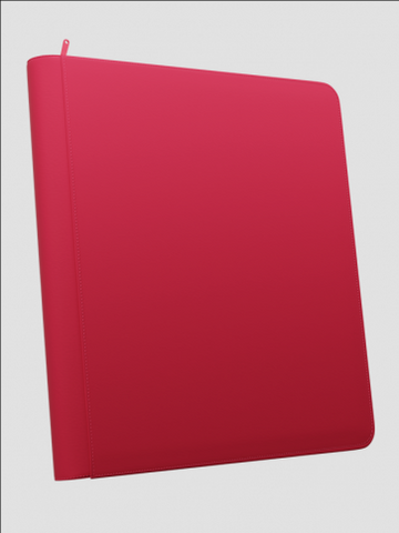 Palms Off Gaming - STEALTH 12 Pocket Zip Trading Card Binder - RED