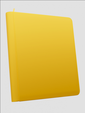 Palms Off Gaming - STEALTH 12 Pocket Zip Trading Card Binder - YELLOW