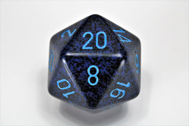 Chessex 34mm d20 Single Dice Speckled Cobalt