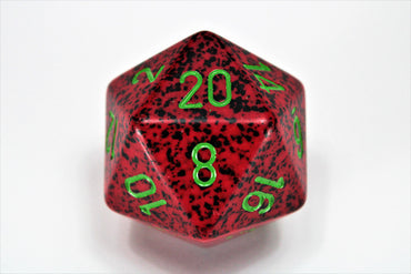 Chessex 34mm d20 Single Dice Speckled Strawberry