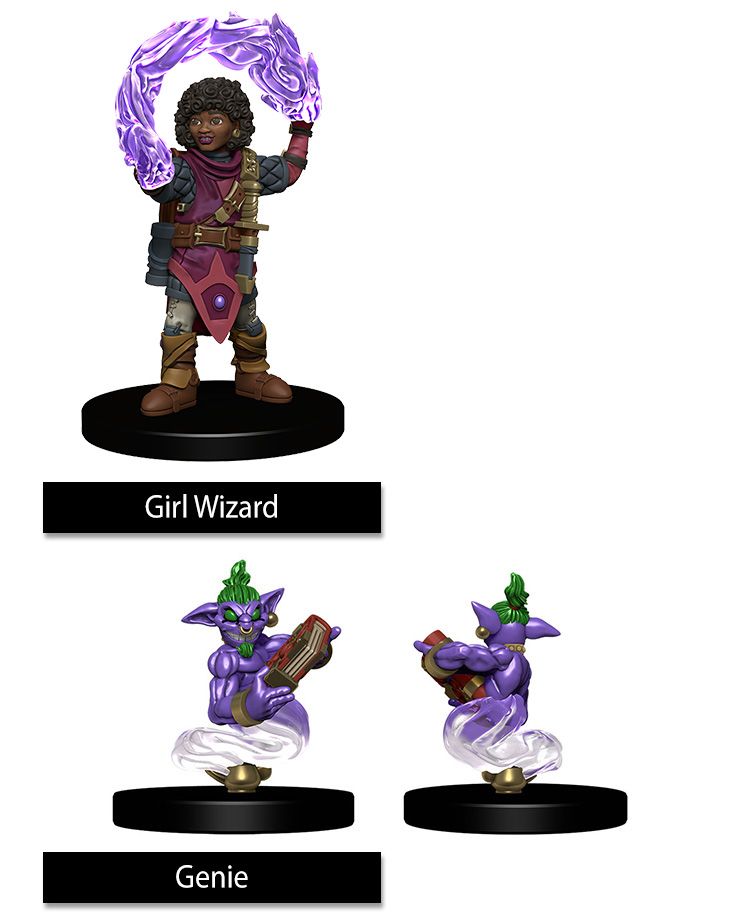 D&D WizKids Girl Wizard & Genie
