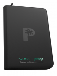 Palms Off Gaming - Collector's Series TOP LOADER Zip Binder CLEAR (216 Capacity) - BLACK