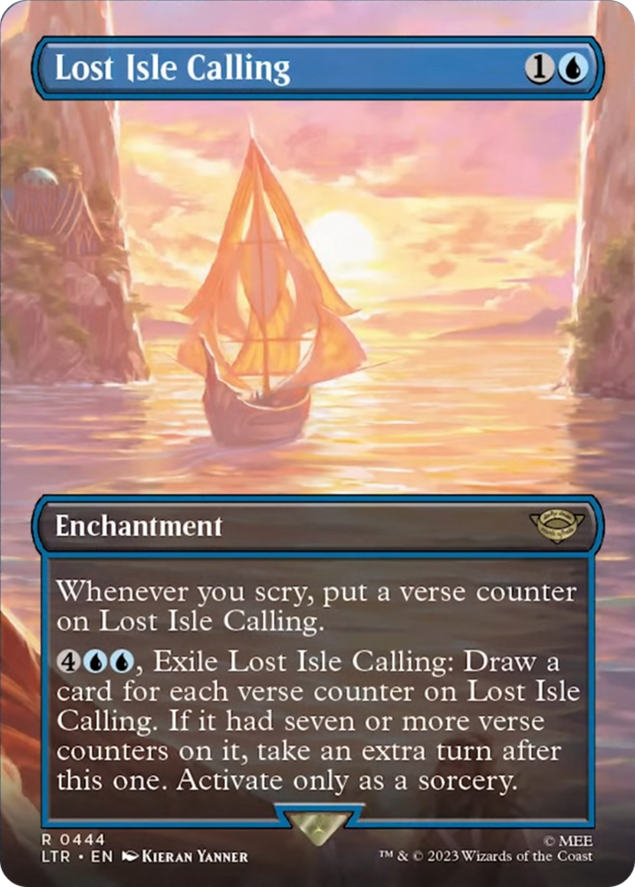 Lost Isle Calling (Borderless Alternate Art) [The Lord of the Rings: Tales of Middle-Earth]