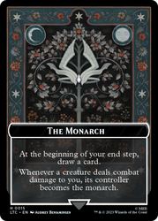 The Monarch // Treasure Double-Sided Token [The Lord of the Rings: Tales of Middle-Earth Commander Tokens]