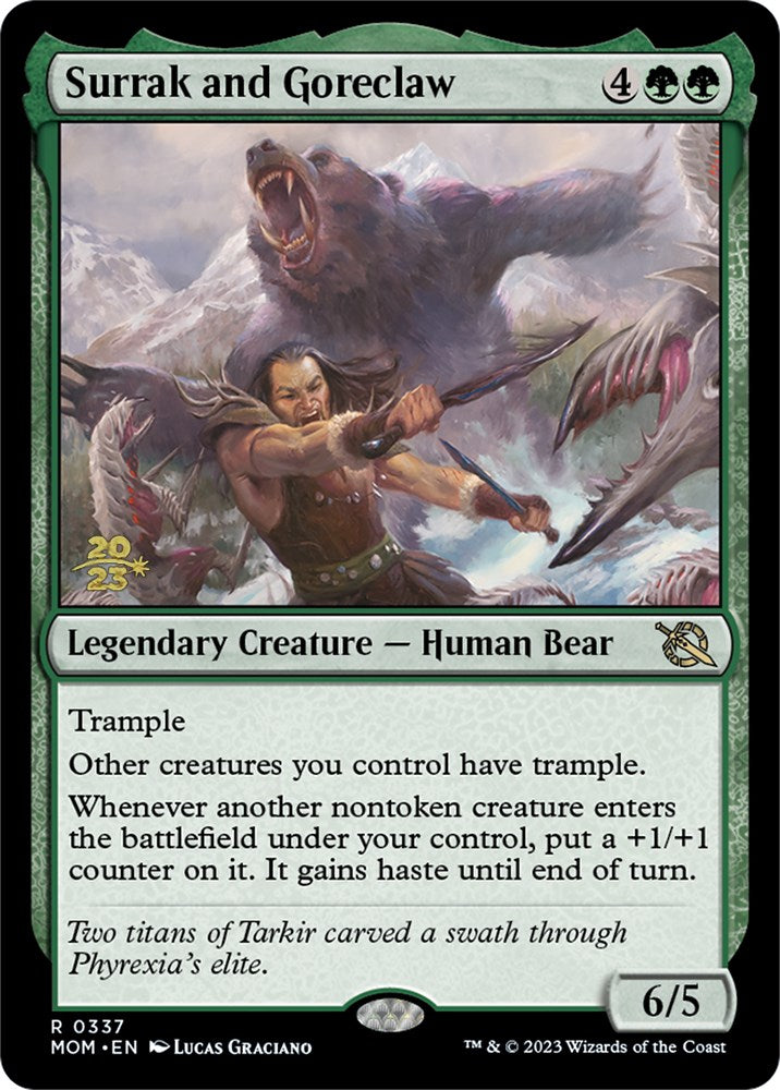Surrak and Goreclaw [March of the Machine Prerelease Promos]