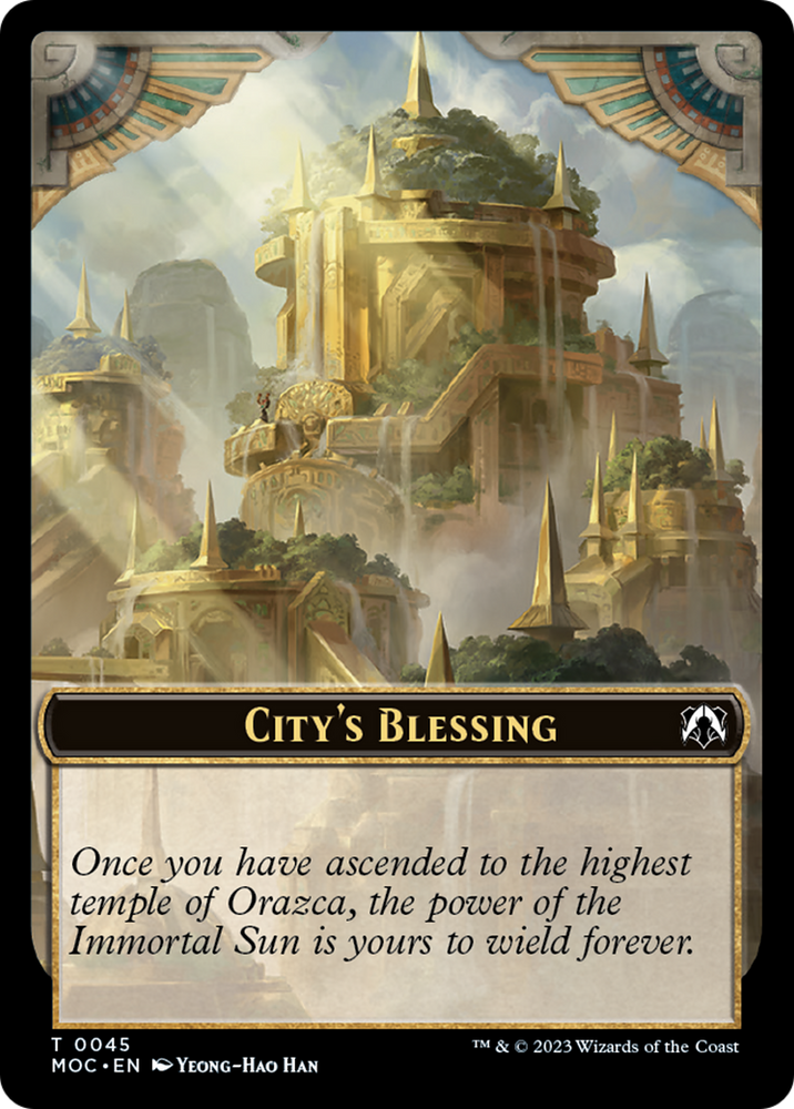 Butterfly // City's Blessing Double-Sided Token [March of the Machine Commander Tokens]